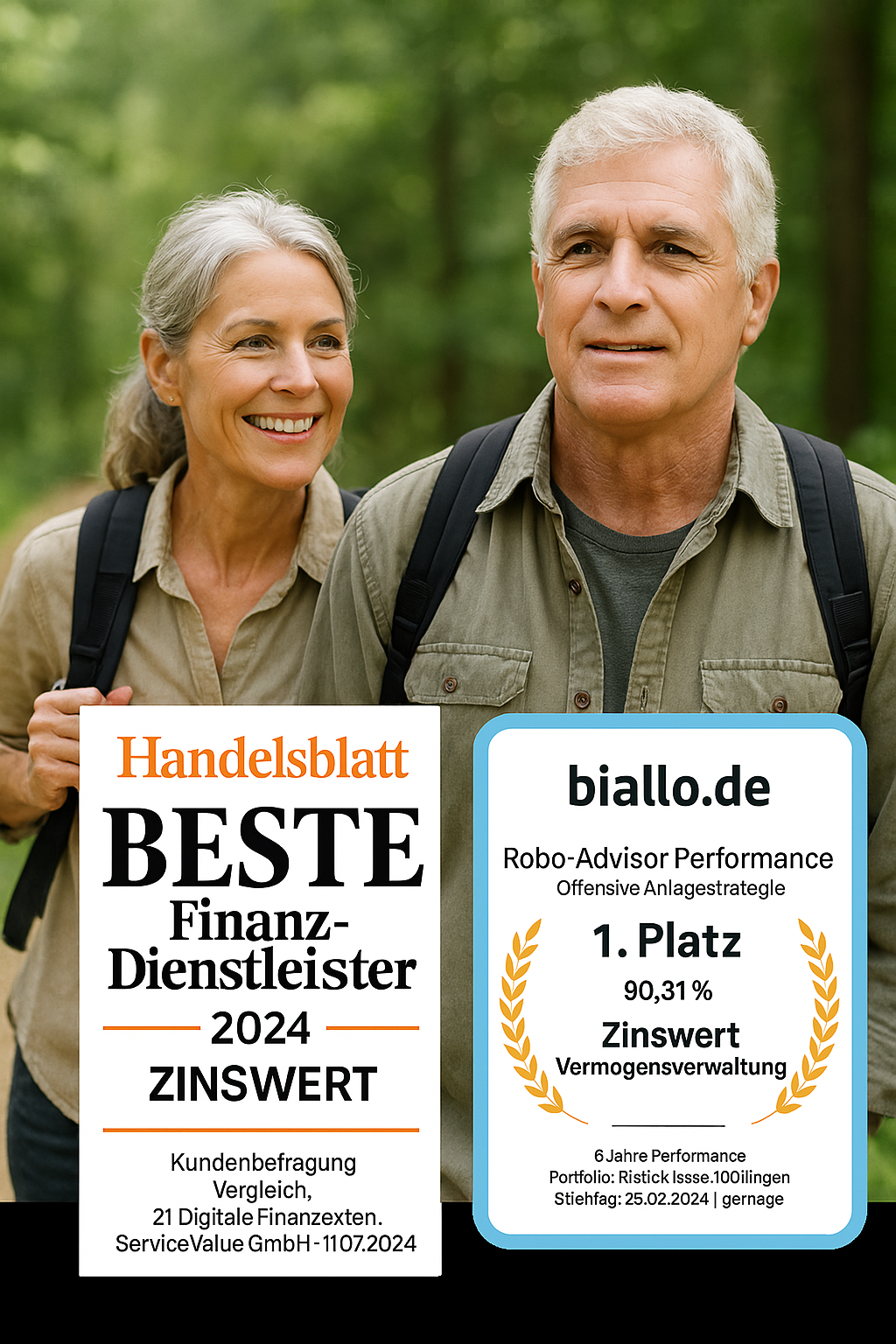 Ausgezeichnete Zinswert Vermögensverwaltung - 1. Platz mit 90,31% Performance